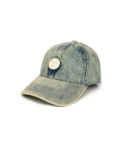 AAPE AAPENOW MOONFACE LOGO PATCH CAP (DENIM)