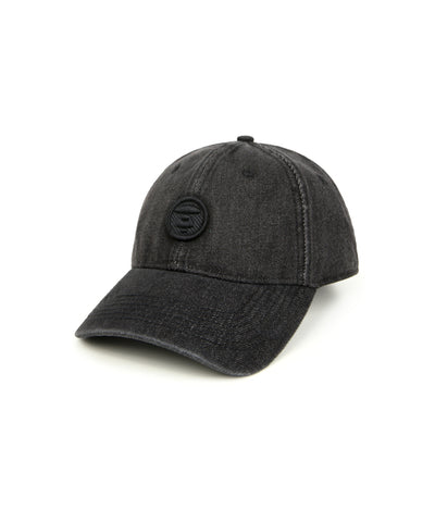 AAPE AAPENOW MOONFACE LOGO DENIM CAP (BLACK)
