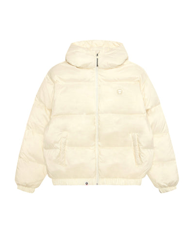 AAPE AAPENOW MOONFACE DOWN JACKET (CREAM)