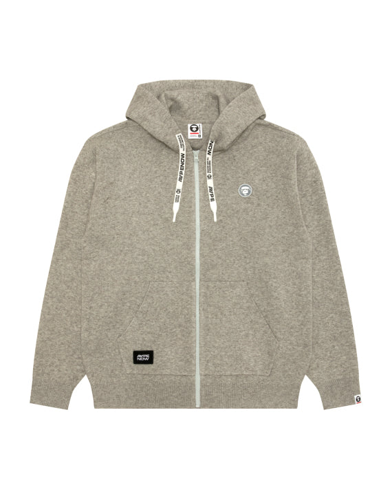 AAPE AAPENOW MOONFACE ZIP-UP HOODIE (TAUPE)