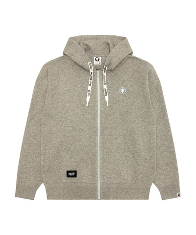 AAPE AAPENOW MOONFACE ZIP-UP HOODIE (TAUPE)