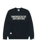 AAPE AAPEUNVS SWEATER - NAVY BLUE