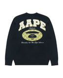 AAPE AAPEUNVS SWEATER - NAVY BLUE