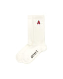 AAPE LETTER "A" SOCKS (CREAM)