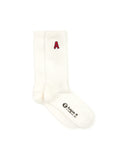 AAPE LETTER "A" SOCKS (CREAM)