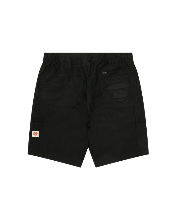 AAPE AAPEUNVS MOONFACE LOGO PATCH SHORTS