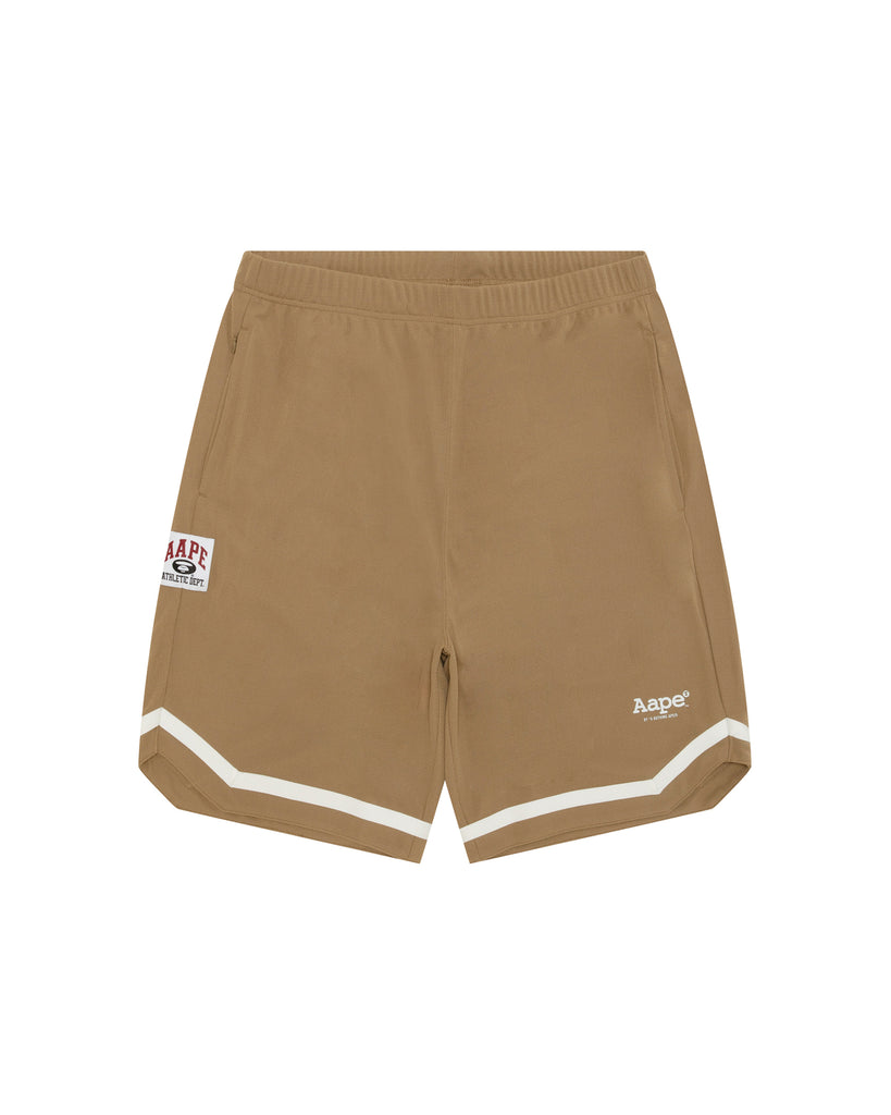 AAPE AAPEUNVS COTTON FOOTBALL SHORT (BEIGE)