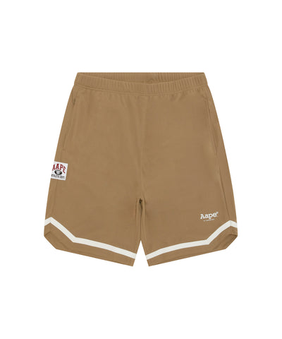 AAPE AAPEUNVS COTTON FOOTBALL SHORT (BEIGE)