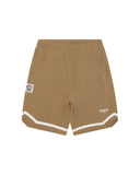 AAPE AAPEUNVS COTTON FOOTBALL SHORT (BEIGE)