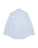 AAPE AAPENOW MOONFACE LOGO STRIPE LONG SLEEVE SHIRT