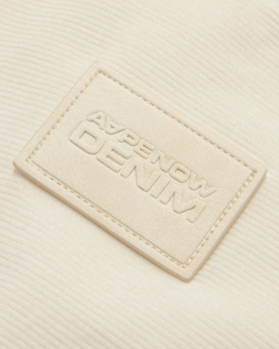 AAPE AAPENOW MOONFACE LONG SLEEVE SHIRT (CREAM)