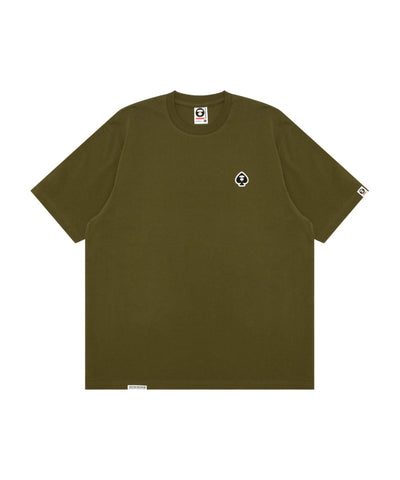 AAPE AAPENOW SPADES MOONFACE LOGO SHORT SLEEVE TEE (DEEP JUNGLE)