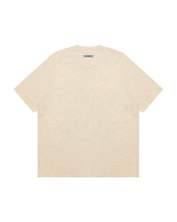 AAPE AAPENOW MOONFACE HEART LOGO SHORT SLEEVE TEE - CRACKER