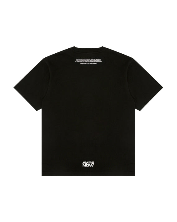 AAPE MOONFACE LOGO TEE (BLACK)