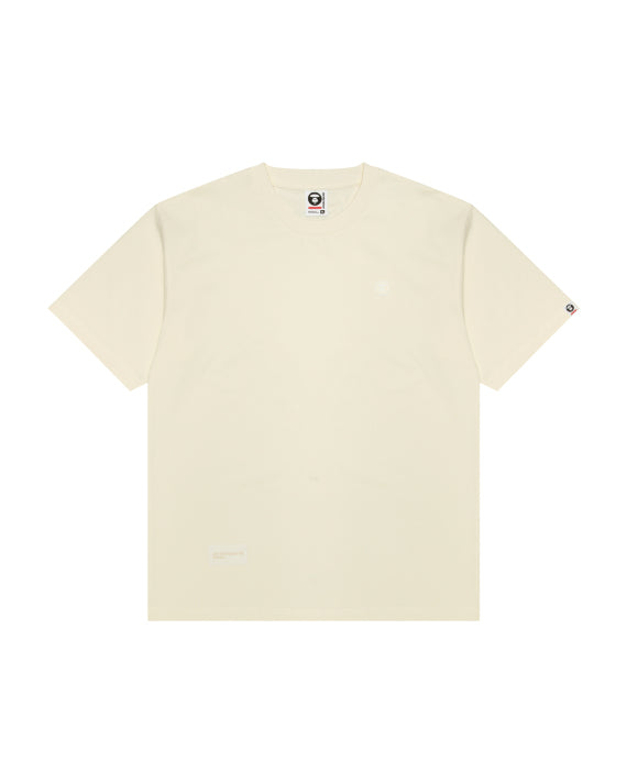 AAPE MOONFACE LOGO TEE (CREAM)
