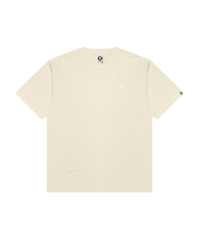 AAPE MOONFACE LOGO TEE (CREAM)