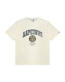 AAPE AAPEUNVS COLLEGE TEE - CREAM