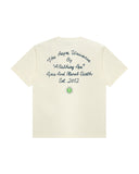 AAPE AAPEUNVS COLLEGE TEE - CREAM