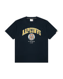 AAPE AAPEUNVS COLLEGE TEE - NAVY BLUE