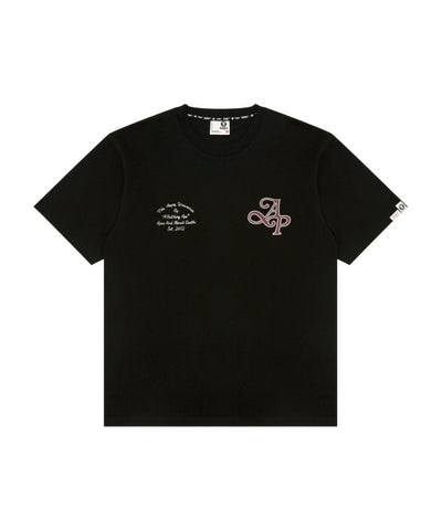 AAPE AAPEUNVS LOGO TEE - BLACK