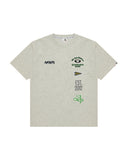 AAPE AAPEUNVS MULTI-LOGO TEE - WALL WHITE