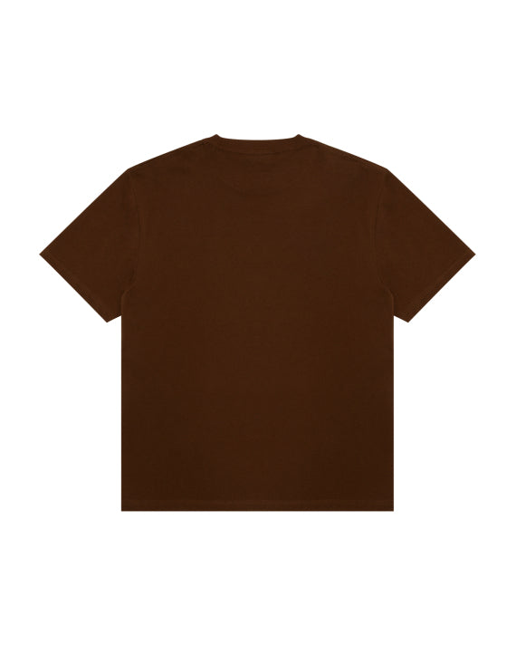 AAPE AAPEUNVS MULTI-LOGO TEE - BROWN