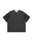 AAPE AAPEUNVS MOONFACE LOGO TEE - DARK GREY