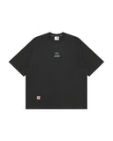 AAPE AAPEUNVS MOONFACE LOGO TEE - DARK GREY
