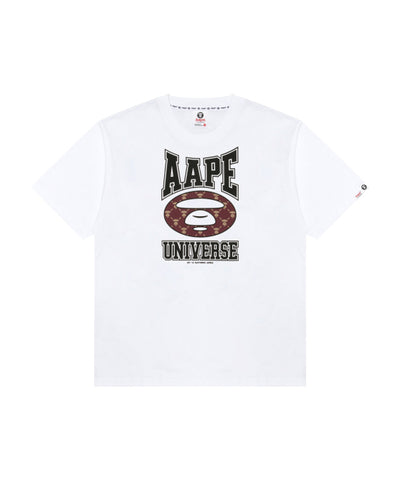 AAPE AAPEUNVS GRAPHIC TEE - WHITE