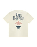 AAPE AAPEUNVS MOONFACE GRAPHIC TEE (CREAM)