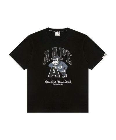 AAPE GRAPHIC TEE - BLACK
