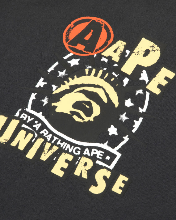 AAPE AAPEUNVS GRAPHIC TEE (DARK GREY)