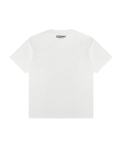 AAPE MOONFACE SE LOGO TEE - WHITE