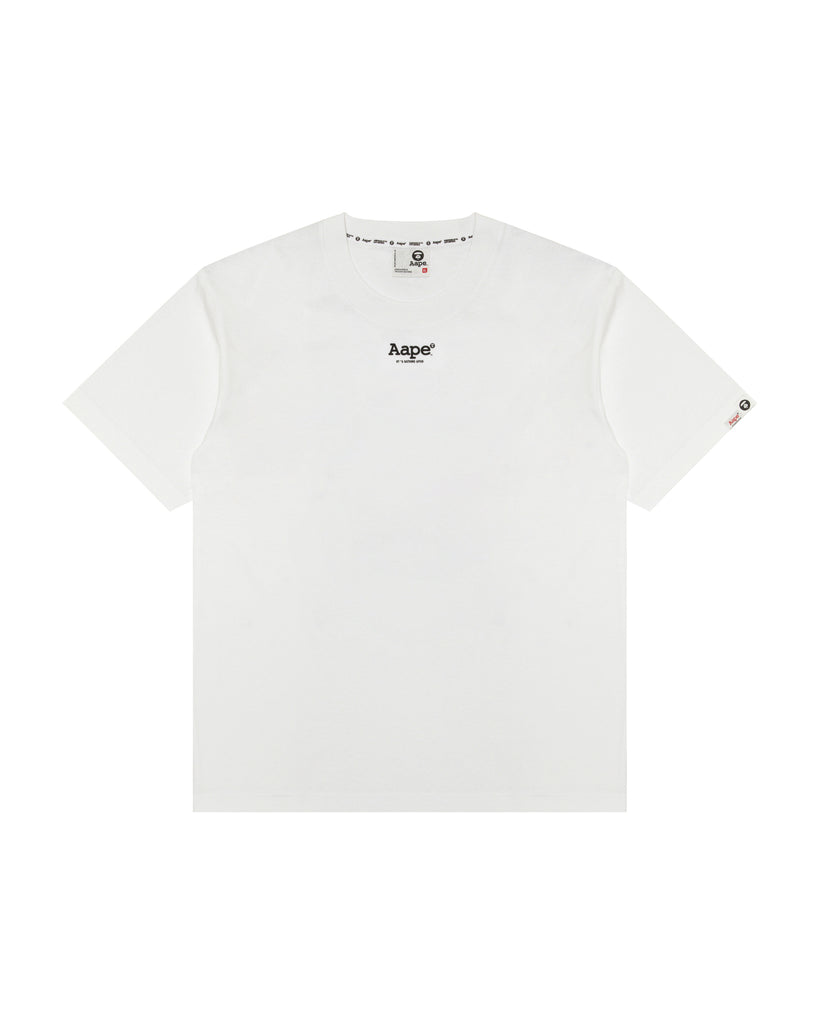 AAPE MOONFACE LOGO TEE - WHITE