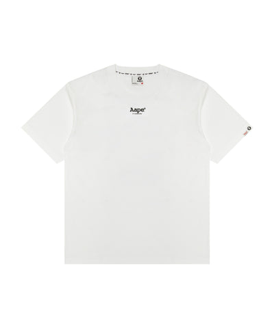 AAPE MOONFACE LOGO TEE - WHITE