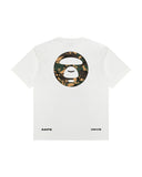 AAPE MOONFACE LOGO TEE - WHITE