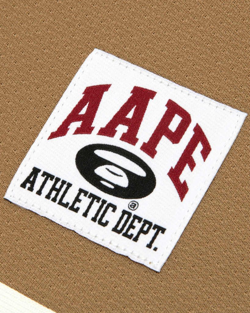 AAPE AAPEUNVS COTTON FOOTBALL JERSEY (BEIGE)