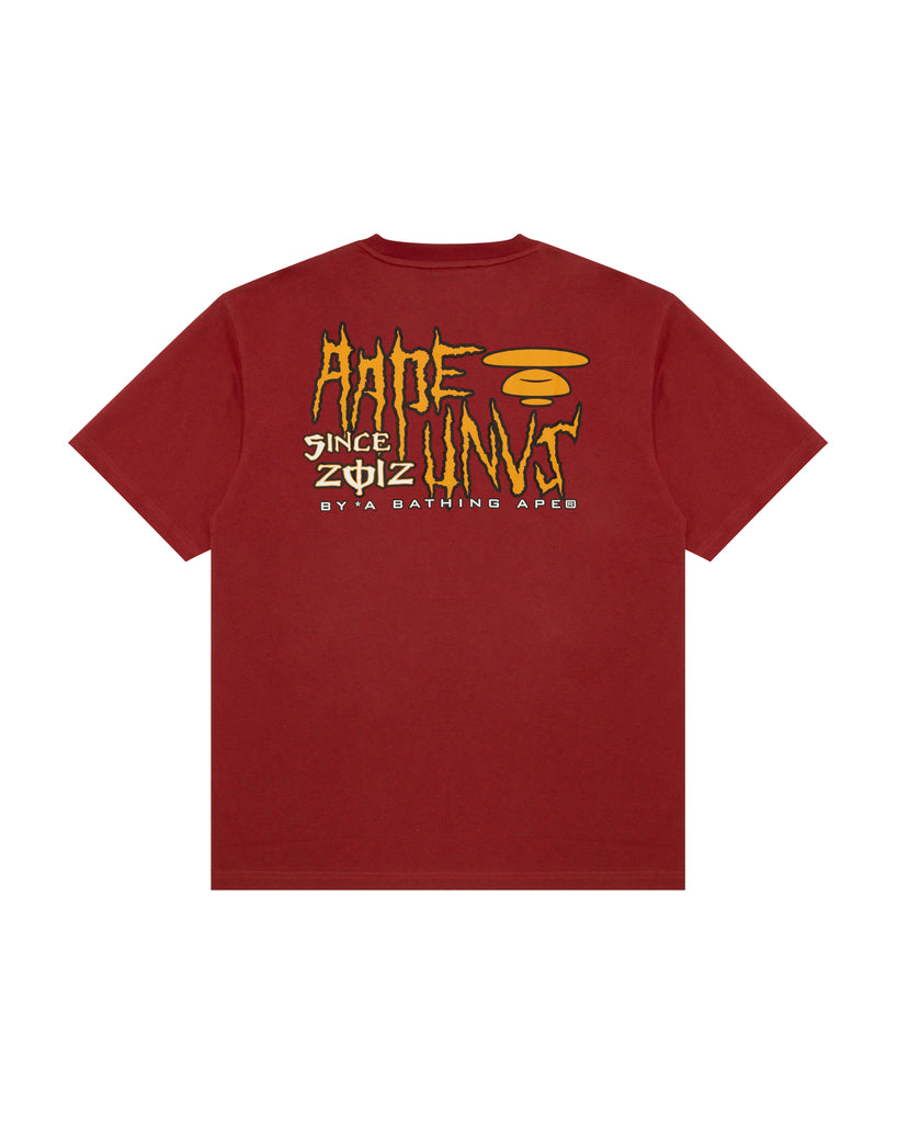 AAPE AAPEUNVS GRAPHIC TEE (RED)