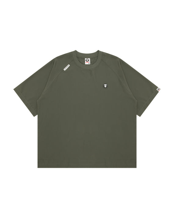 AAPE AAPENOW MOONFACE LOGO SPORT TEE - ARMY GREEN