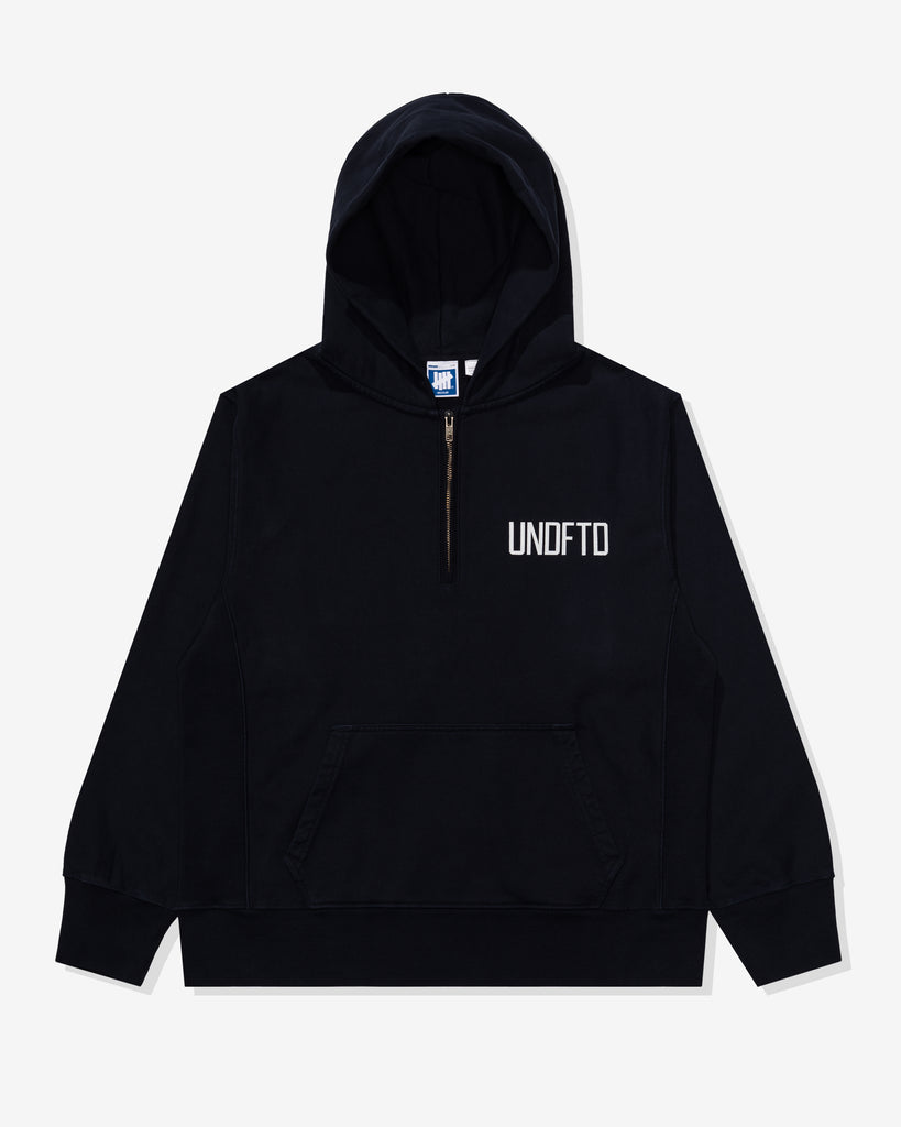 UNDEFEATED QUARTER ZIP PULLOVER HOOD - DEEP-NAVY