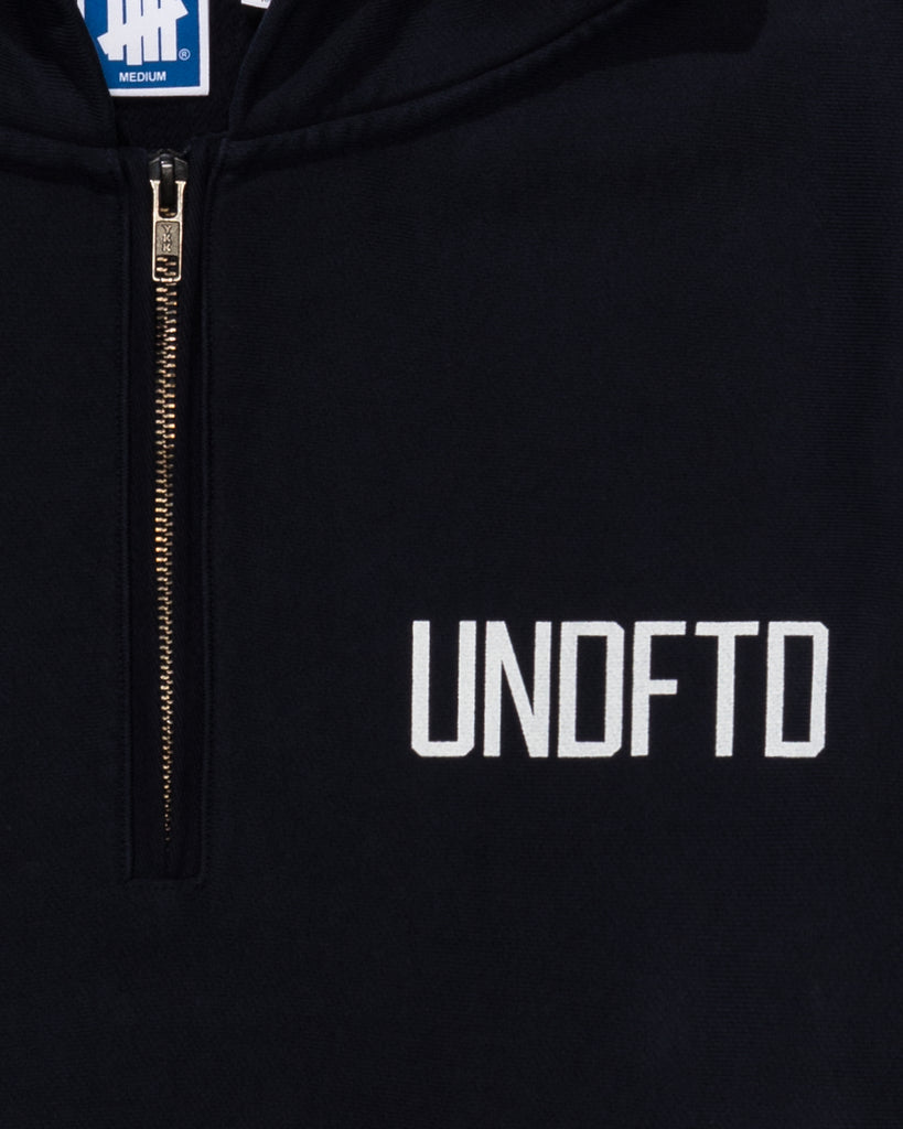 UNDEFEATED QUARTER ZIP PULLOVER HOOD - DEEP-NAVY