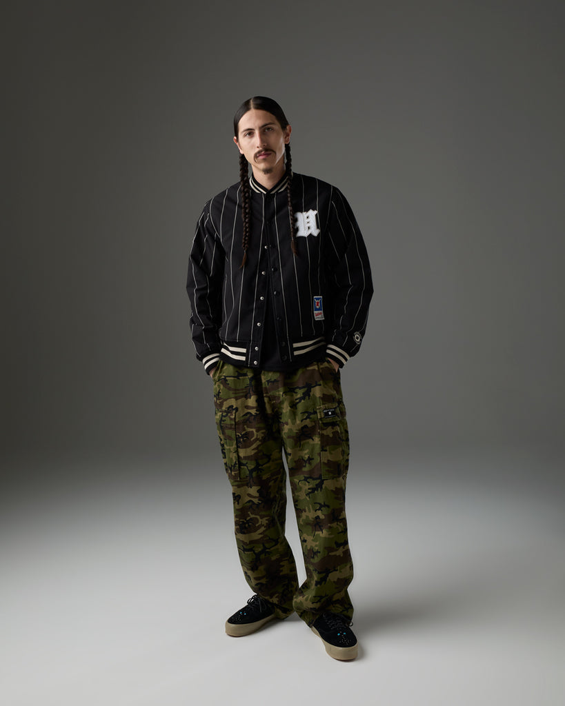 UNDEFEATED SP26 BASEBALL JACKET - BLACK