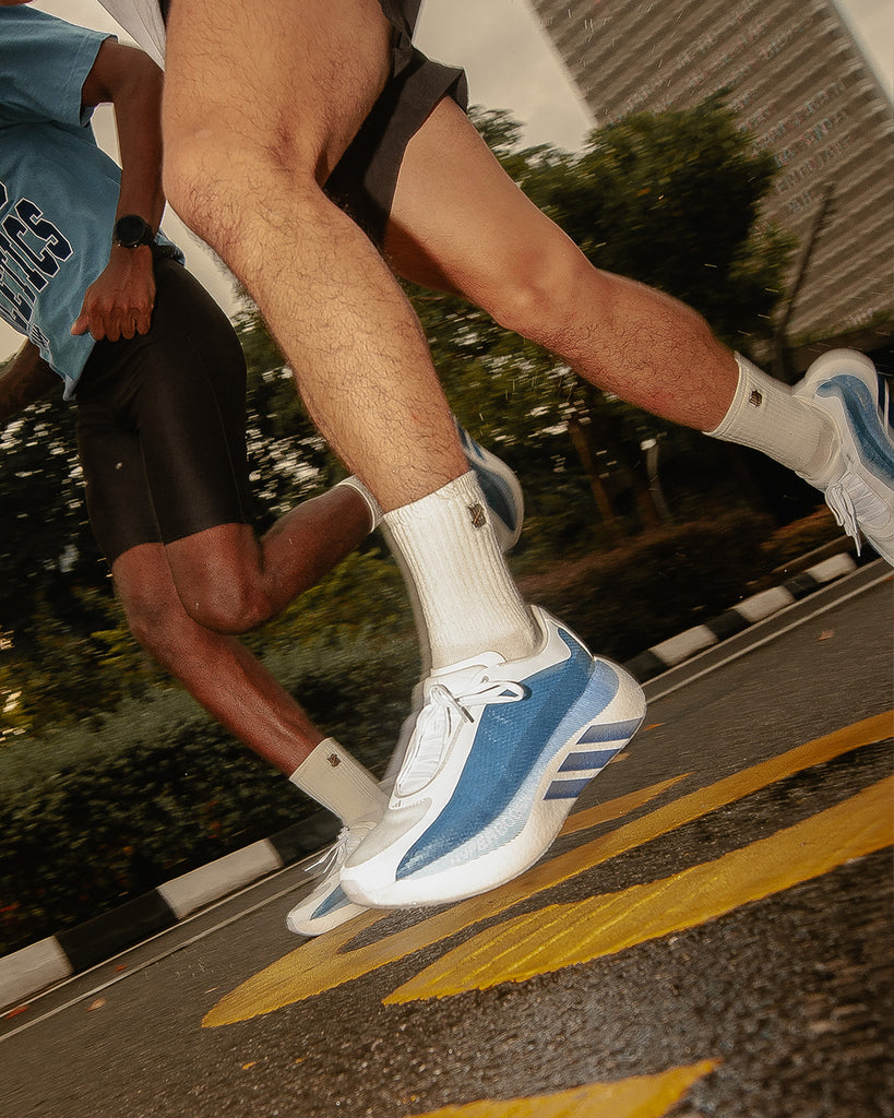 ADIDAS SU26 HYPERBOOST EDGE MEN - WHITE BLUE