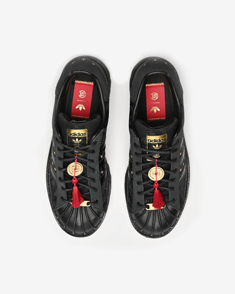 ADIDAS X CLOT SUPERSTAR LNY - CBLACK/CARBON/GOLDMT