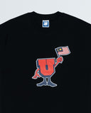 UNDEFEATED HO25 U MAN FLAG TEE - BLACK