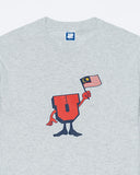 UNDEFEATED HO25 U MAN FLAG TEE - GREY