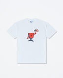 UNDEFEATED HO25 U MAN FLAG TEE - WHITE