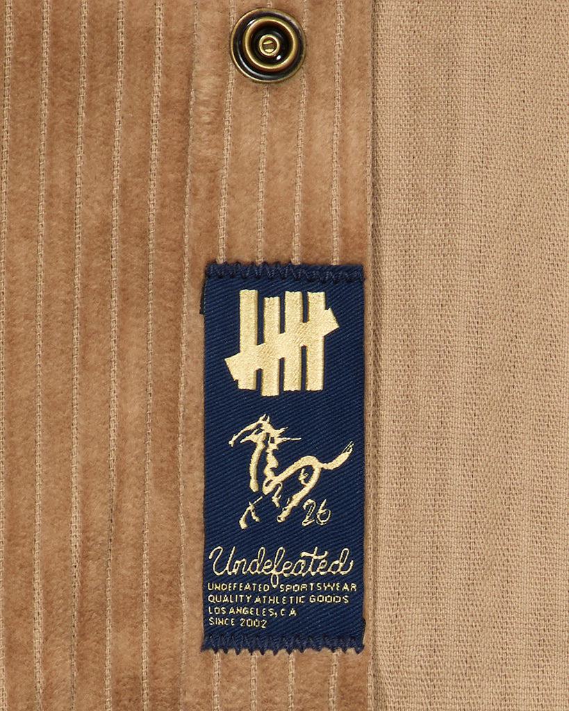 UNDEFEATED SP26 CNY CORDUROY SHIRT - CREAM