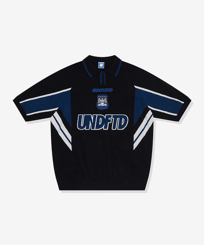 UNDEFEATED HO25 S/S KNIT POLO SHIRT - BLACK