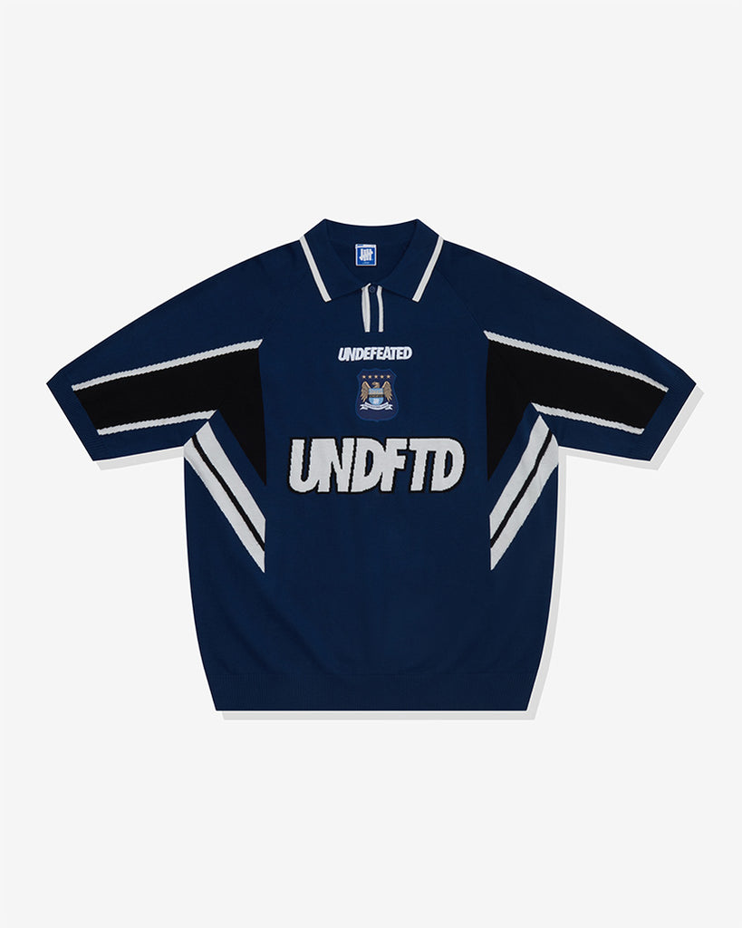 UNDEFEATED HO25 S/S KNIT POLO SHIRT - BLUE